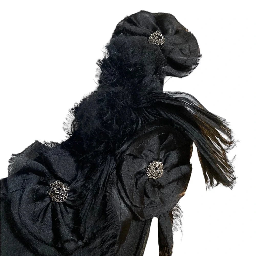 Do & Be women’s one shoulder black blouson style corset top. - Picture 14 of 14